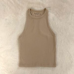 Abercrombie & Fitch Ribbed Scuba Tank Tan